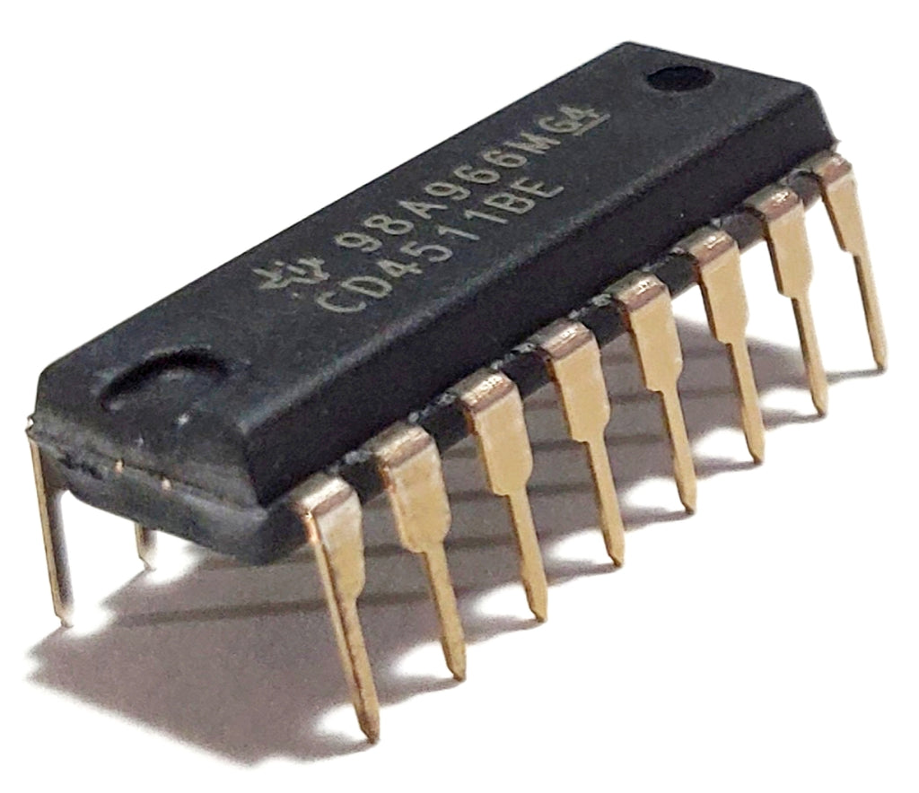 CD4511BE CD4511 CMOS BCD-to-7-Segment LED Latch Decoder — Juried