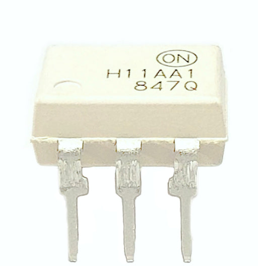 H11AA1M H11AA1 DIP-6 Through Hole AC Input Phototransistor Base DC Output Optocoupler 6-Pin Breadboard-Friendly IC