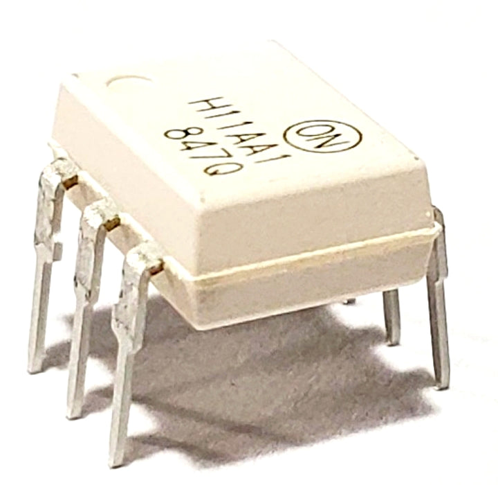 H11AA1M H11AA1 DIP-6 Through Hole AC Input Phototransistor Base DC Output Optocoupler 6-Pin Breadboard-Friendly IC
