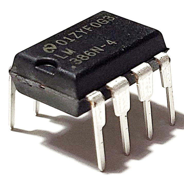 LM386N-4/NOPB LM386N-4 LM386 Wide Input Voltage Low Power Audio Amplifier with Internal Gain DIP-8 Breadboard-Friendly