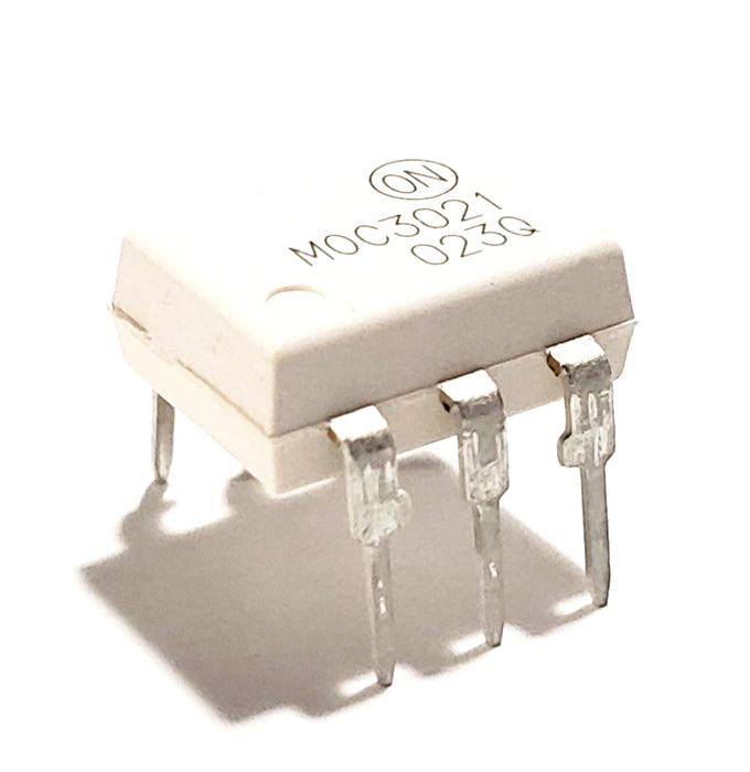 MOC3021M MOC3021 DIP6 Through Hole Random-Phase Triac Driver Output Optocoupler (400 V Peak) Phototransistor Opto Isolator Breadboard-Friendly