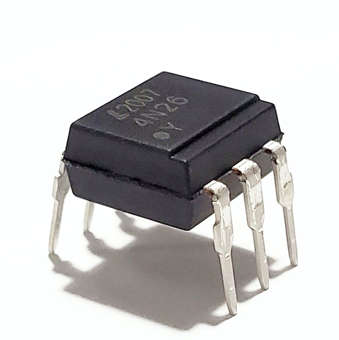 4N26 Optocoupler, Phototransistor Output, with Base Connection Breadboard-Friendly IC DIP-6