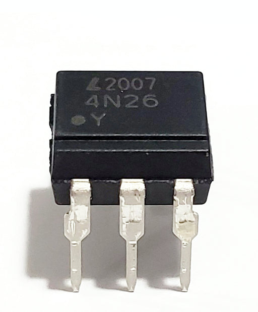 4N26 Optocoupler, Phototransistor Output, with Base Connection Breadboard-Friendly IC DIP-6