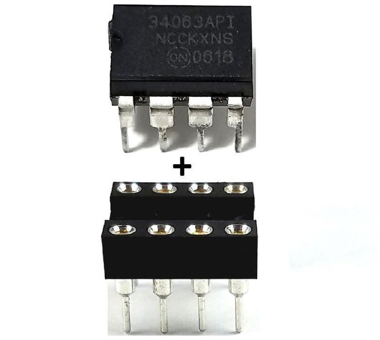 MC34063A MC34063 + Socket - Buck Boost Inverting Regulator
