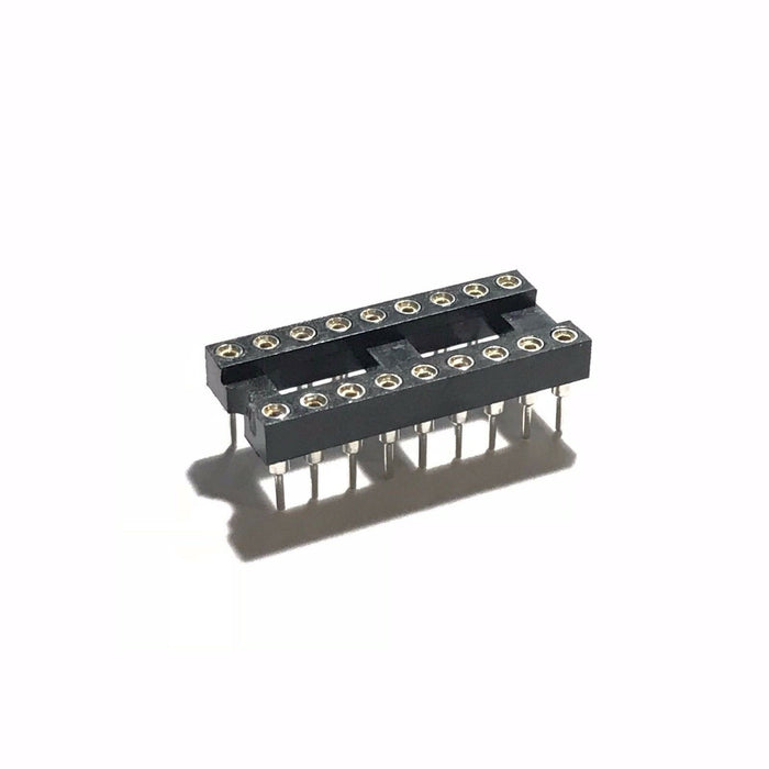 IC Sockets DIP-18 Machined Round Contact Pins Holes 2.54mm DIP18 DIP 18