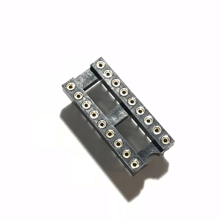 IC Sockets DIP-18 Machined Round Contact Pins Holes 2.54mm DIP18 DIP 18