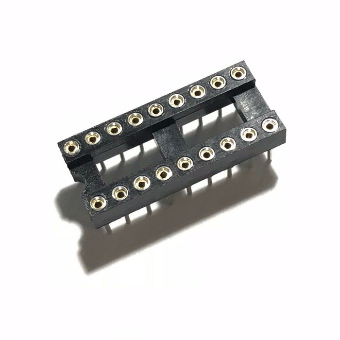 IC Sockets DIP-18 Machined Round Contact Pins Holes 2.54mm DIP18 DIP 18