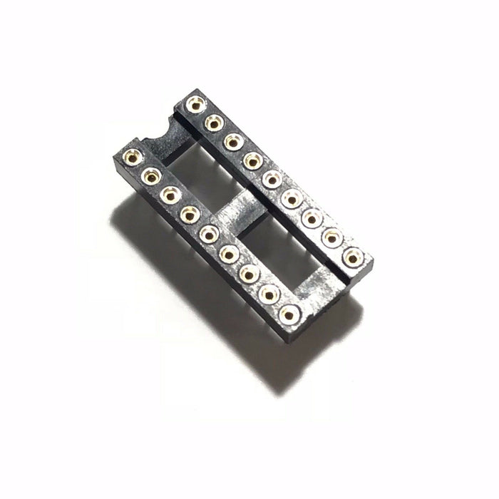 IC Sockets DIP-18 Machined Round Contact Pins Holes 2.54mm DIP18 DIP 18