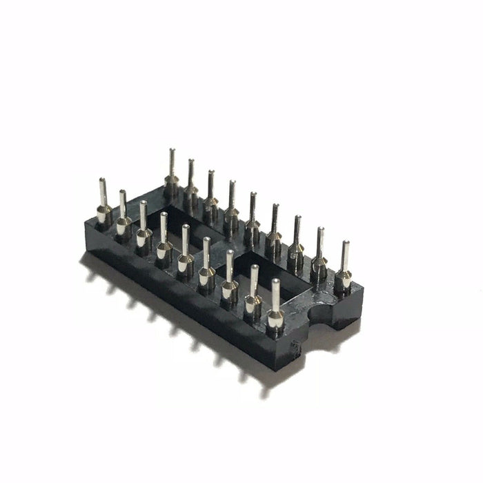 IC Sockets DIP-18 Machined Round Contact Pins Holes 2.54mm DIP18 DIP 18