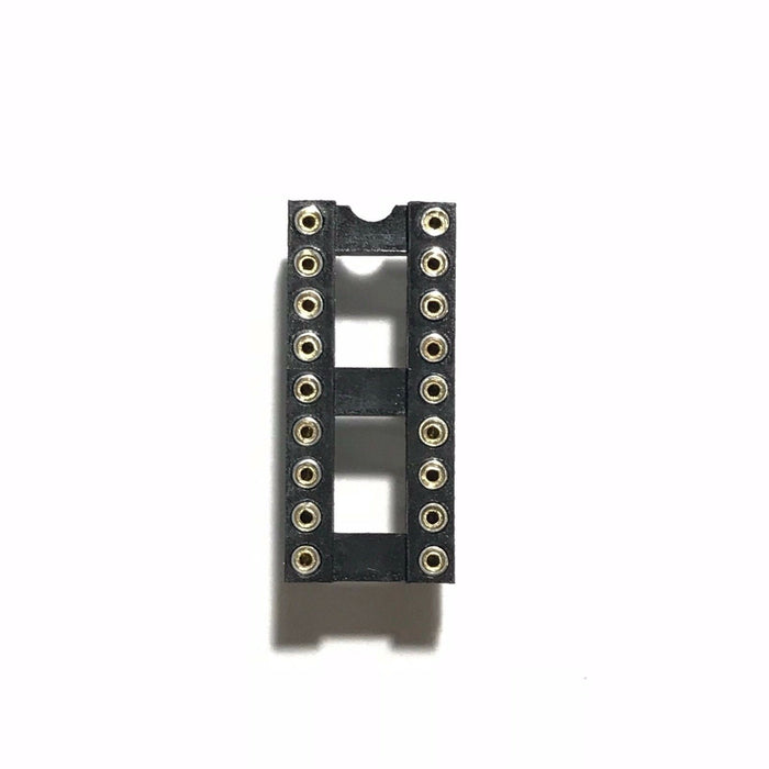 IC Sockets DIP-18 Machined Round Contact Pins Holes 2.54mm DIP18 DIP 18
