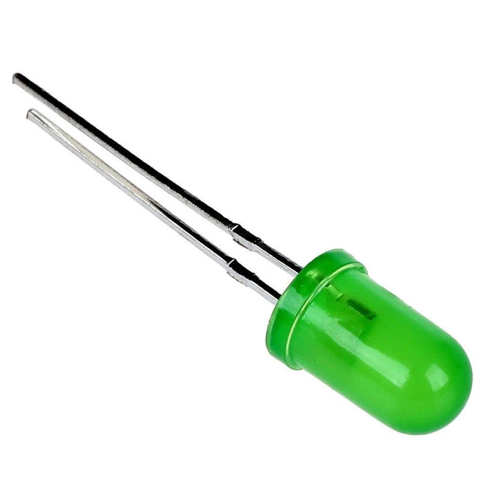 Green LED 5mm Round Wide Angle Diffused LED Light Emitting Diode Bright PCB