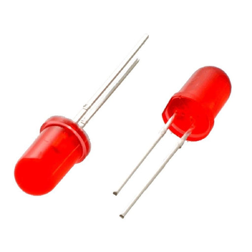 Red LED 5mm Round Wide Angle Diffused LED Light Emitting Diode Bright PCB