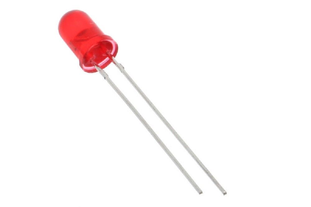 Red LED 5mm Round Wide Angle Diffused LED Light Emitting Diode Bright PCB