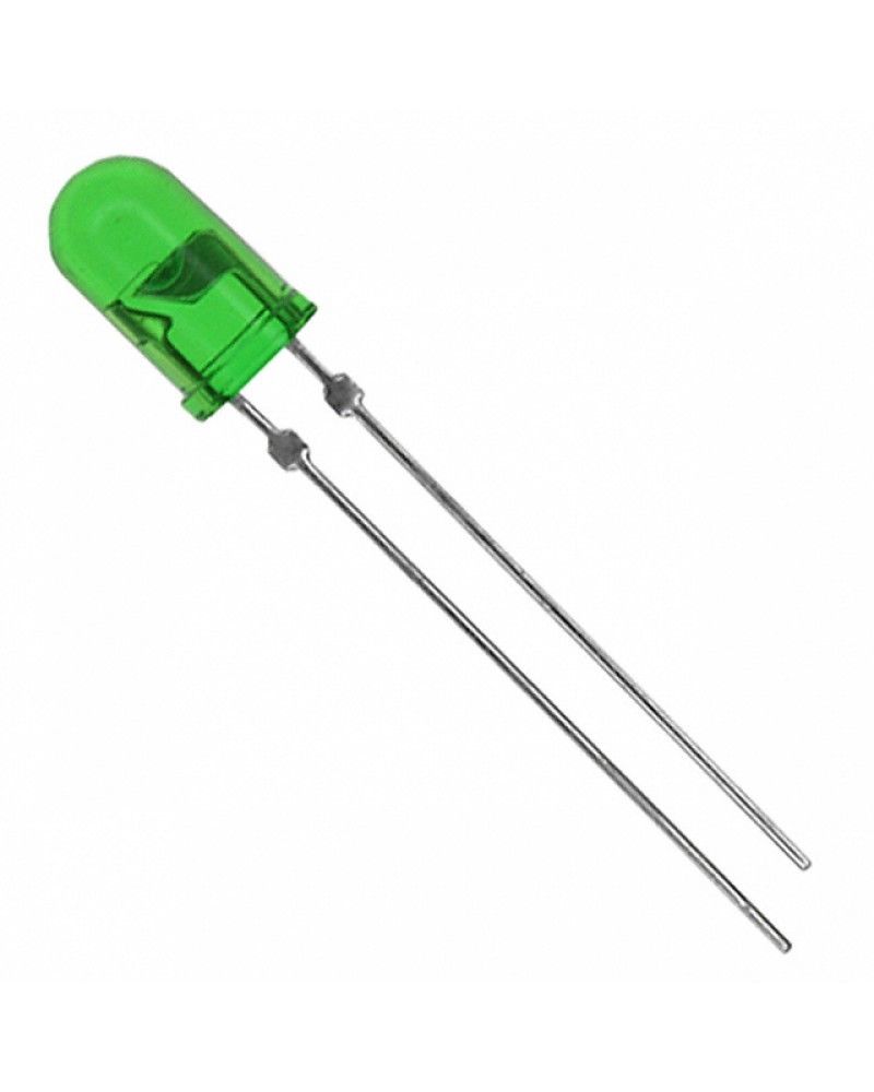 Green LED 5mm Round Wide Angle Diffused LED Light Emitting Diode — Juried Engineering