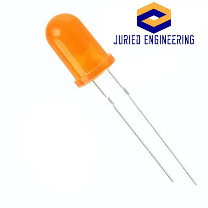Orange LED 5mm Round Wide Angle Diffused LED Light Emitting Diode Bright PCB