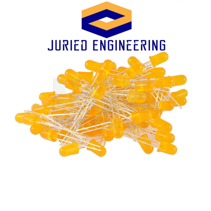 Orange LED 5mm Round Wide Angle Diffused LED Light Emitting Diode Bright PCB