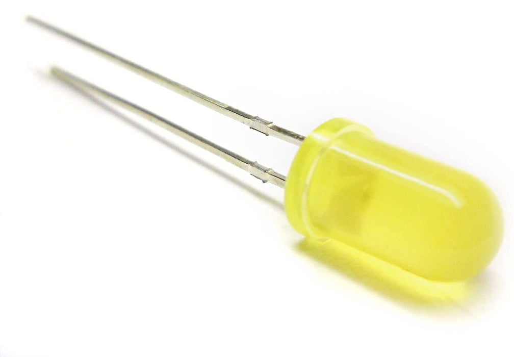Yellow LED 5mm Round Wide Angle Diffused LED Light Emitting Diode Bright PCB