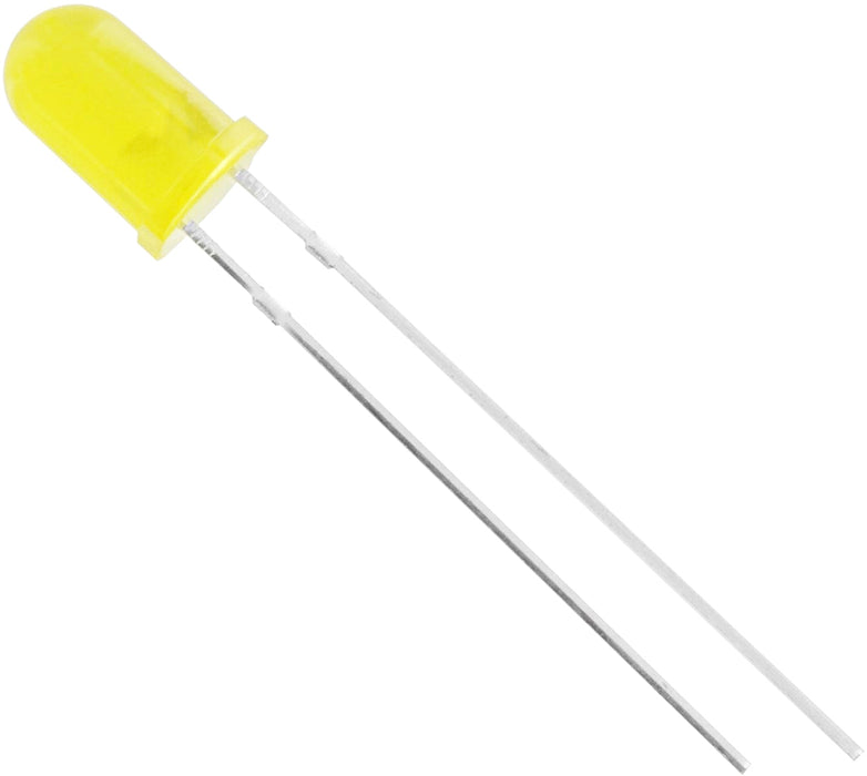 Yellow LED 5mm Round Wide Angle Diffused LED Light Emitting Diode Bright PCB