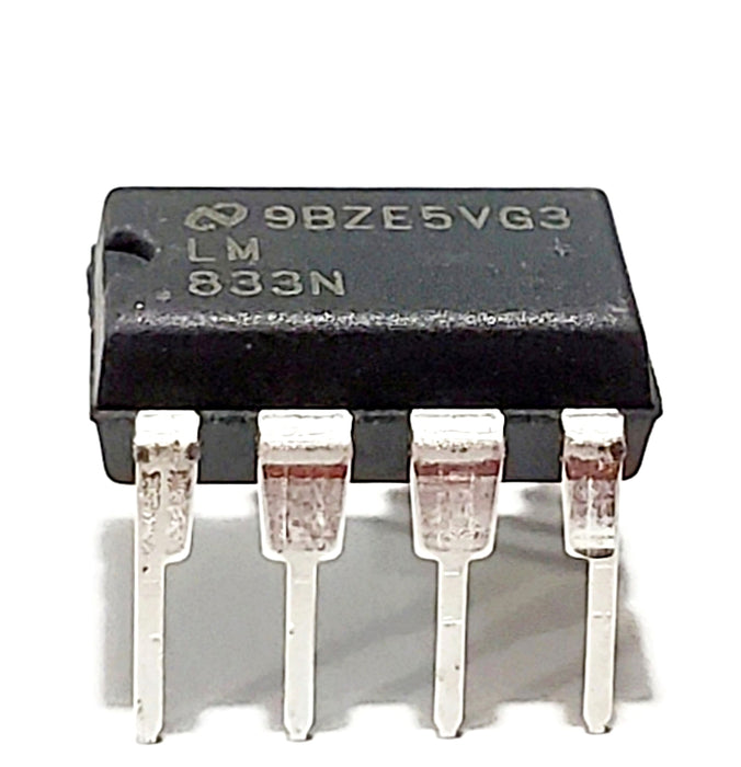 LM833N/NOPB LM833N LM833 LM833-N Dual Low Noise, High Speed and Wide Bandwidth Operational Amplifier Op Amp Breadboard-Friendly IC DIP-8