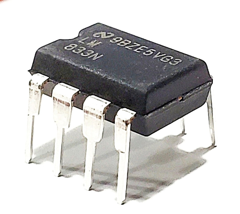 LM833N/NOPB LM833N LM833 LM833-N Dual Low Noise, High Speed and Wide Bandwidth Operational Amplifier Op Amp Breadboard-Friendly IC DIP-8