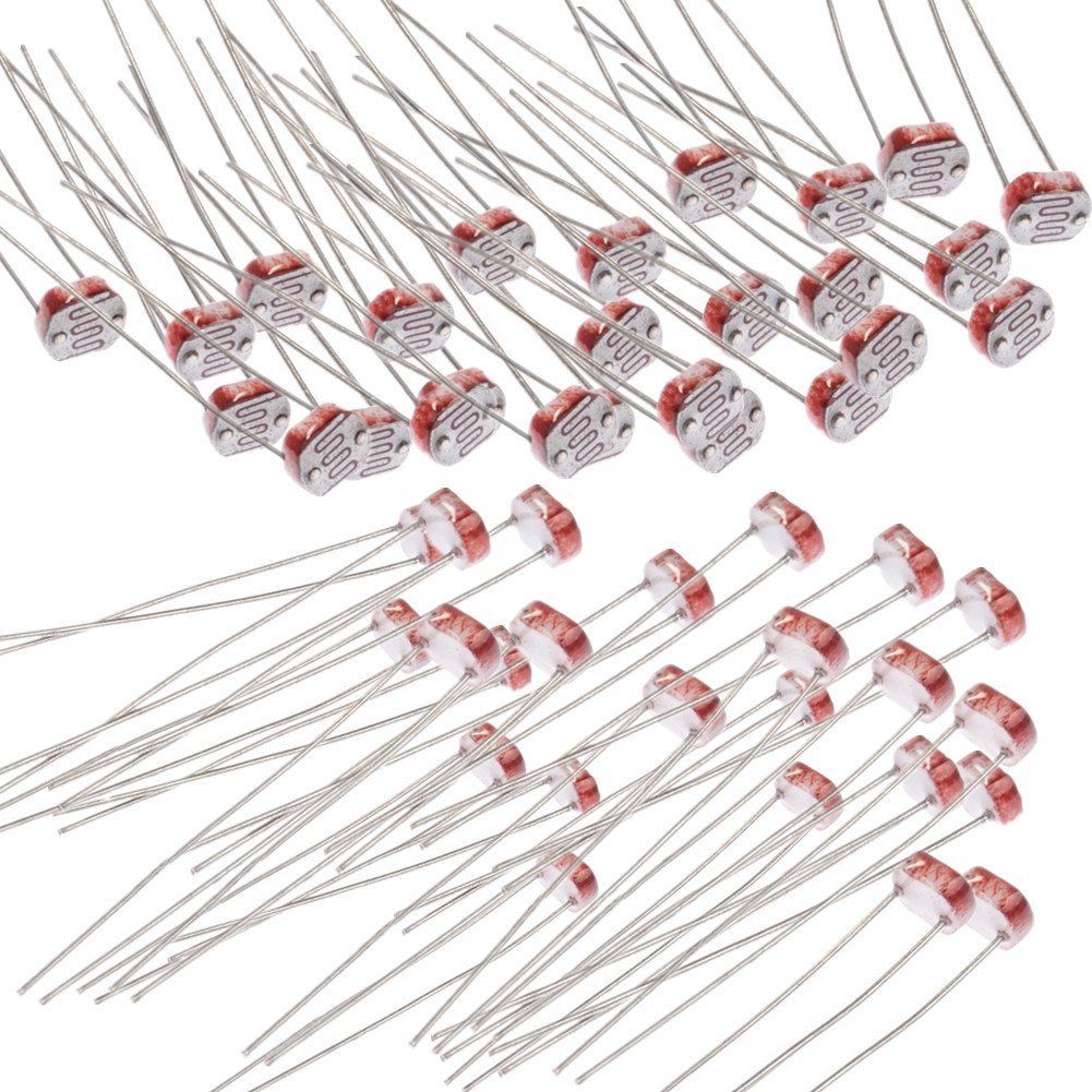 Photowiderstände Sortiment – 5 Werte à 10 Stück Für DIY-Elektronikprojekte
