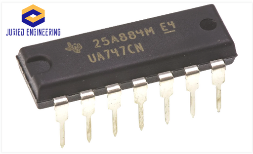 UA747CN UA747 Dual Low Power Precision Op Amp DIP-14
