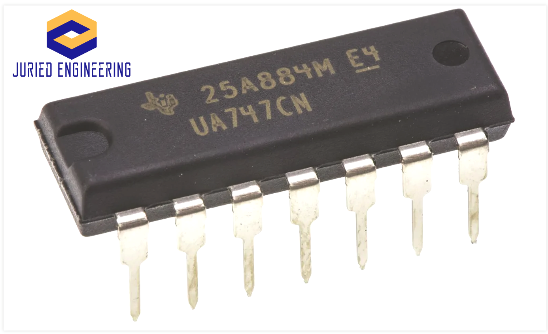 UA747CN UA747 Dual Low Power Precision Op Amp DIP-14