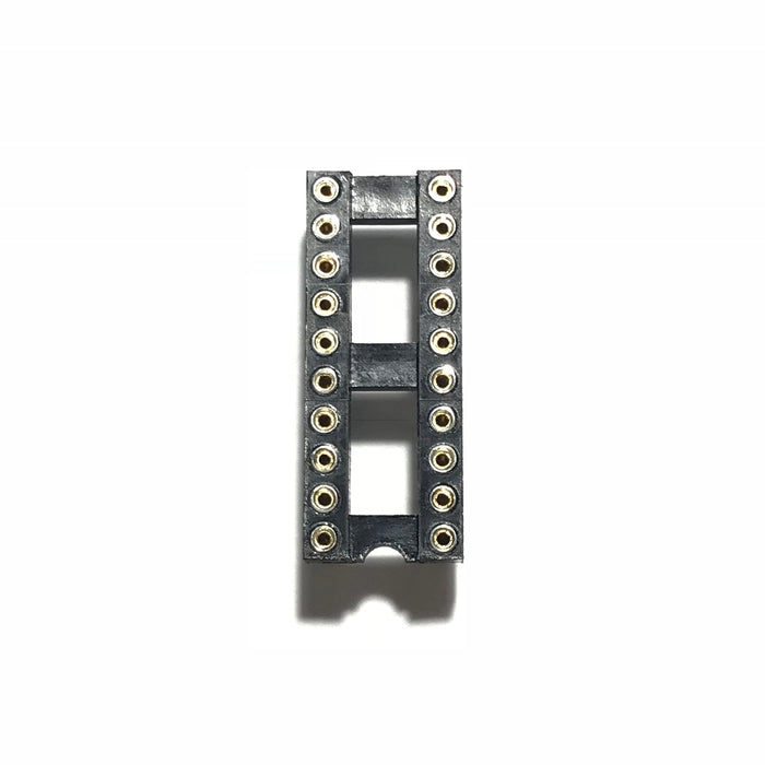 IC Sockets DIP-20 Machined Round Contact Pins Holes 2.54mm DIP20