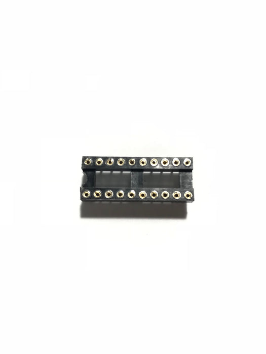 IC Sockets DIP-20 Machined Round Contact Pins Holes 2.54mm DIP20