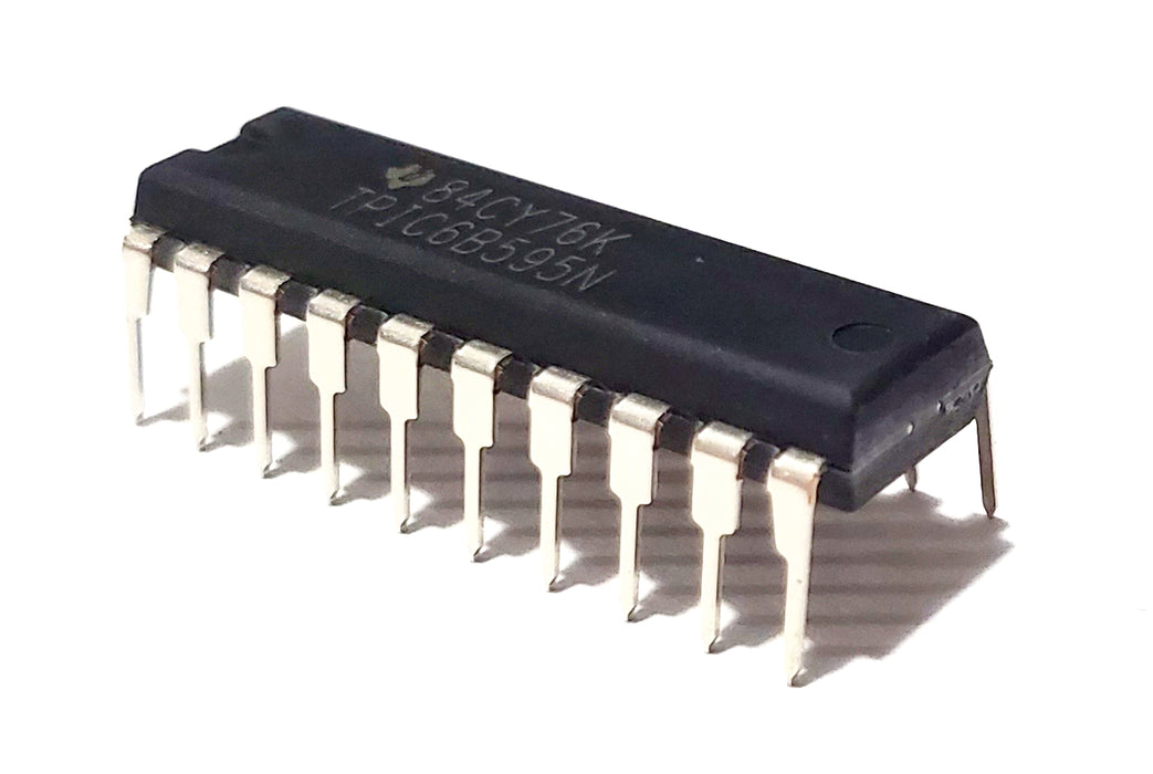 4x TPIC6B595N Texas Instruments 8-Bit Shift Register, DIP-20, New & Original