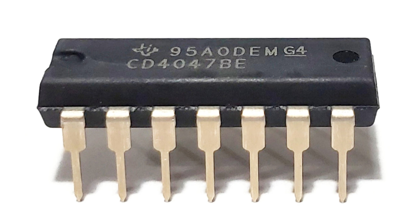CD4047BE CD4047 CMOS Low-Power Mono/Astable Multivibrator DIP-14 Breadboard-Friendly IC
