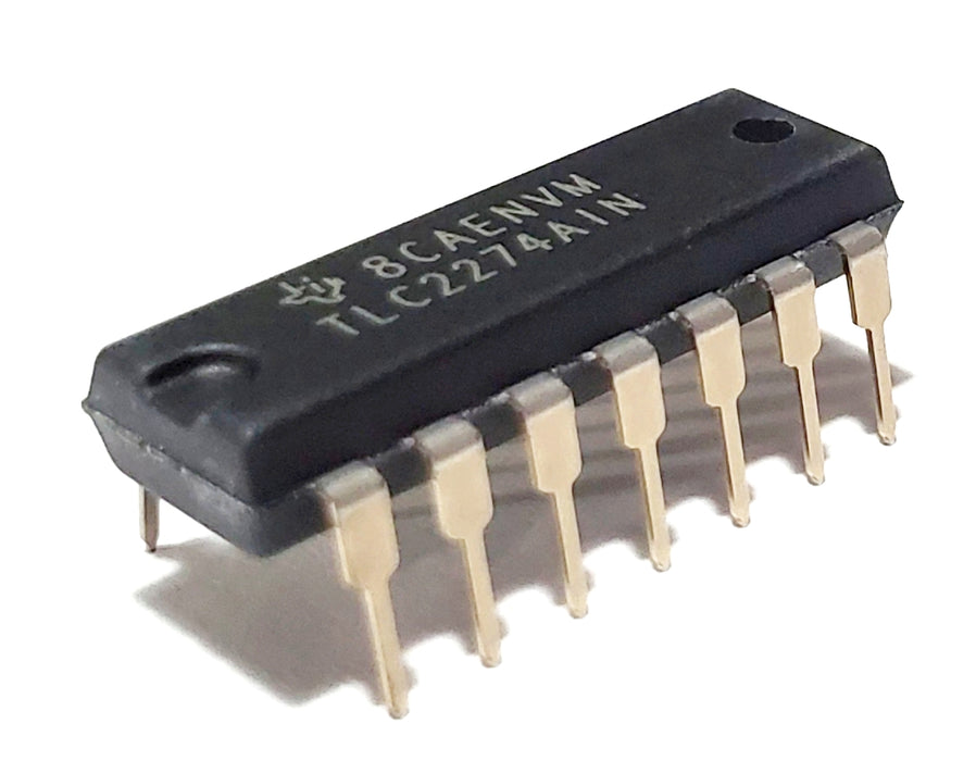 TLC2274AIN TLC2274A TLC2274 Advanced LinCMOS Rail-to-Rail Quad Precision Operational Amplifier Op Amp Breadboard-Friendly IC DIP-14