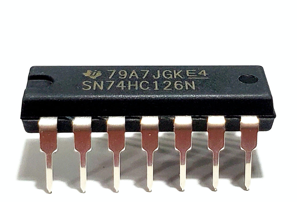 SN74HC126N SN74HC126 74HC126 Quadruple Bus Buffer Gates with 3-State Outputs Breadboard-Friendly IC DIP-14