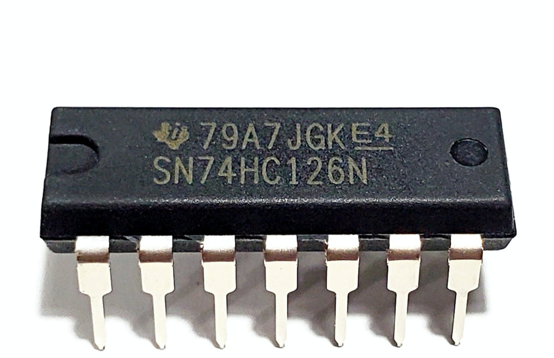SN74HC126N SN74HC126 74HC126 Quadruple Bus Buffer Gates with 3-State Outputs Breadboard-Friendly IC DIP-14