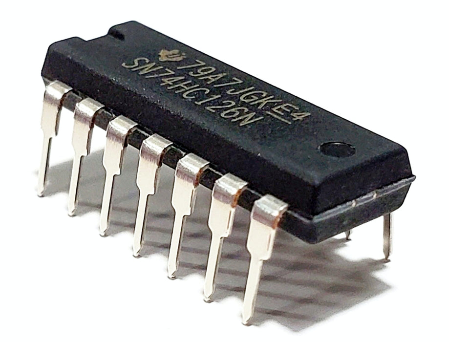 SN74HC126N SN74HC126 74HC126 Quadruple Bus Buffer Gates with 3-State Outputs Breadboard-Friendly IC DIP-14