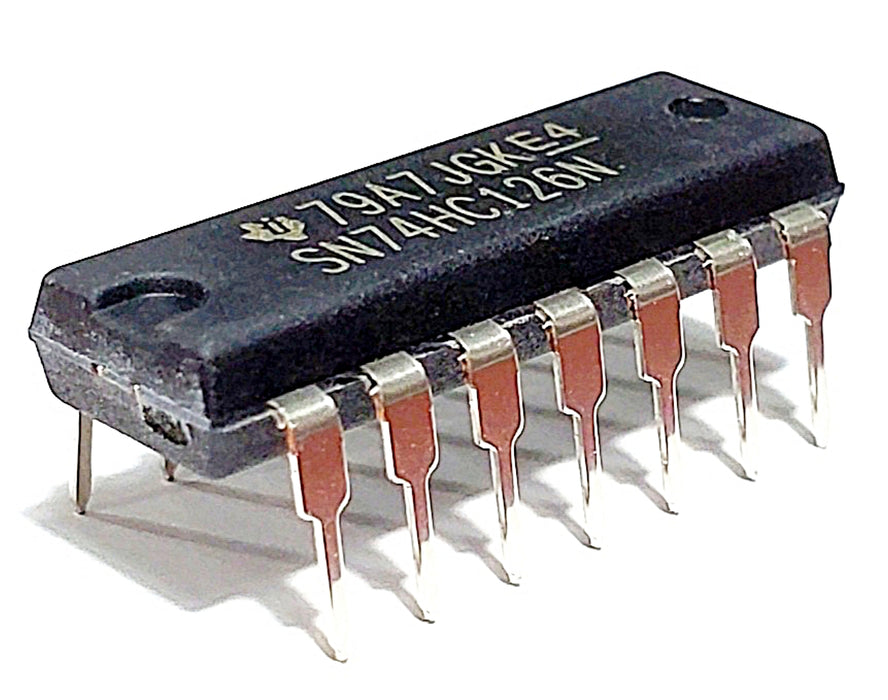 SN74HC126N SN74HC126 74HC126 Quadruple Bus Buffer Gates with 3-State Outputs Breadboard-Friendly IC DIP-14