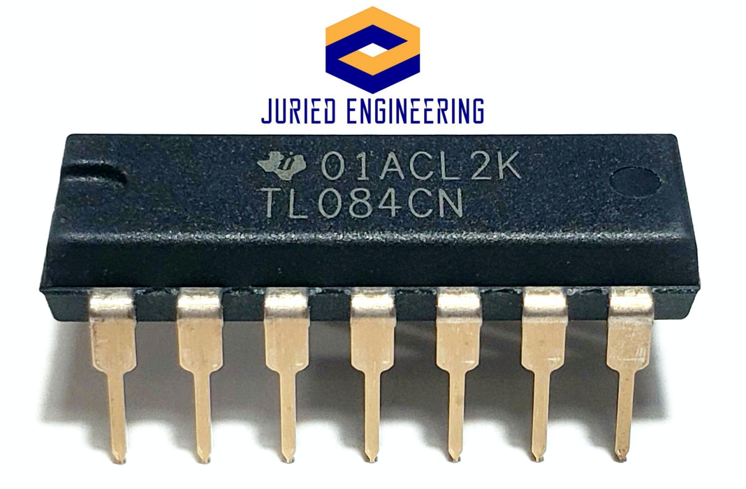 TL084CN TL084 Quad High Slew Rate JFET-Input OP Amp Breadboard-Friendly DIP-14 IC