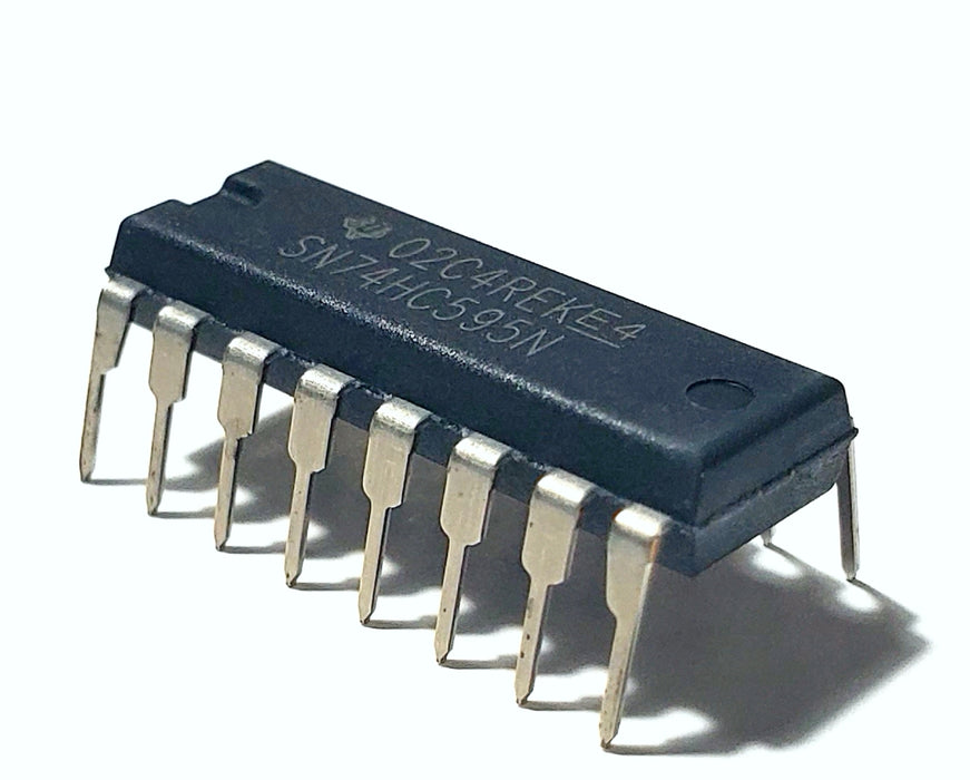 SN74HC595N 74HC595 8-Bit Shift Register with Output Latches and Eight 3-State Outputs, DIP 16, Cascadable