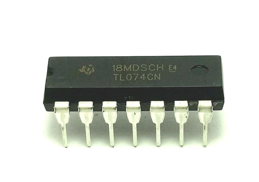 TL074CN TL074 Quad JFET Operational Amplifier DIP-14 Breadboard-Friendly