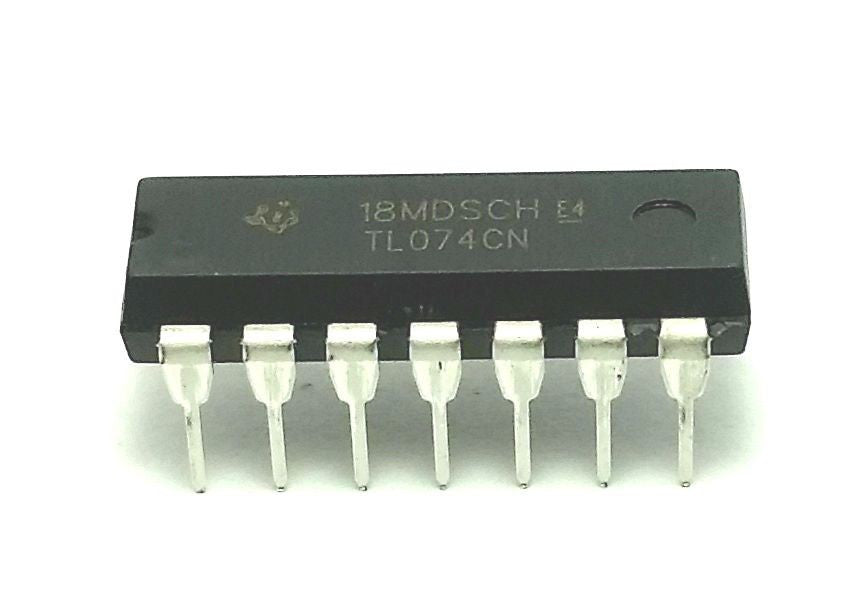 TL074CN TL074 Quad JFET Operational Amplifier DIP-14 Breadboard-Friendly