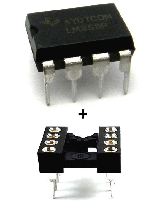 LM358P LM358N + Sockets Dual Operational Amplifier