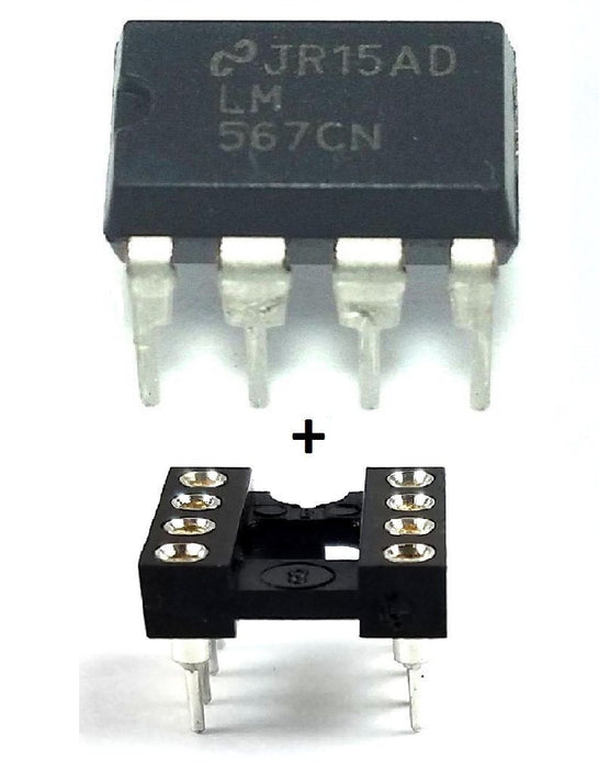 LM567CN LM567 + Socket - Tone Decoder DIP-8