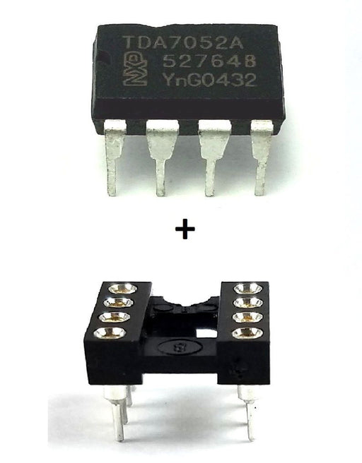 TDA7052A + Socket - 1W BTL Mono Audio Amplifier DC Control