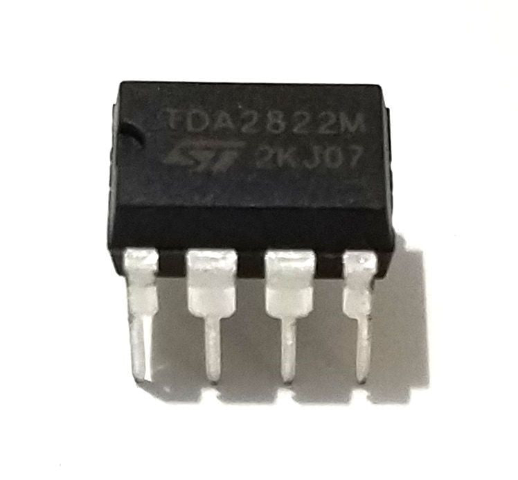 TDA2822M TDA2822 Dual Low Voltage Audio Power Amplifier and Machined DIP Socket Breadboard-Friendly IC DIP-8