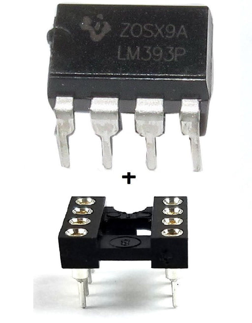 LM393P - Dual Differential Voltage Comparator IC with Sockets