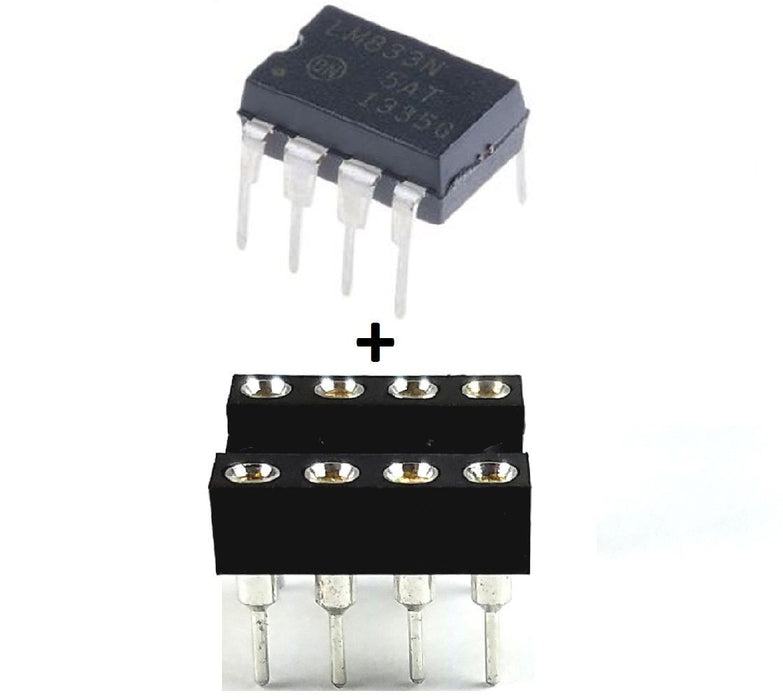 LM833NG LM833 + Socket - Dual Operational Amplifier IC