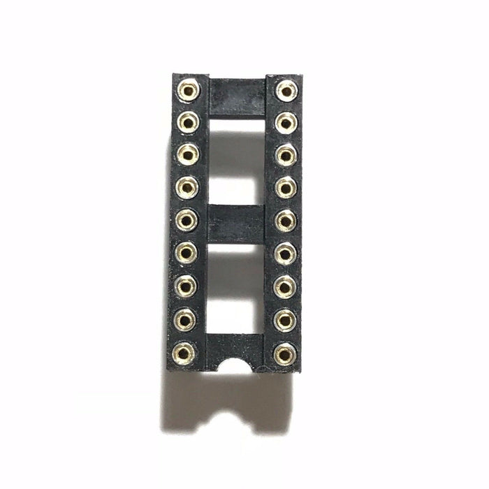 IC Sockets DIP-18 Machined Round Contact Pins Holes 2.54mm DIP18 DIP 18