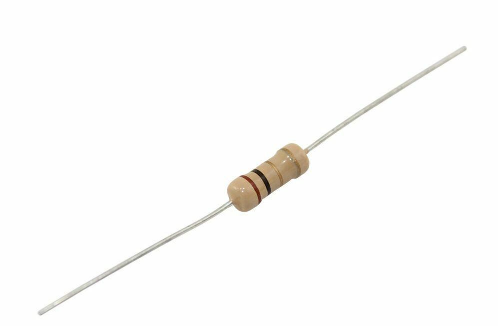 10 Ohm Carbon Film Resistor 125 mW ± 5% 200 V Axial Leads