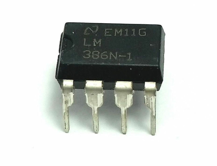 LM386N-1 + Socket - Low Power Audio Amplifier IC