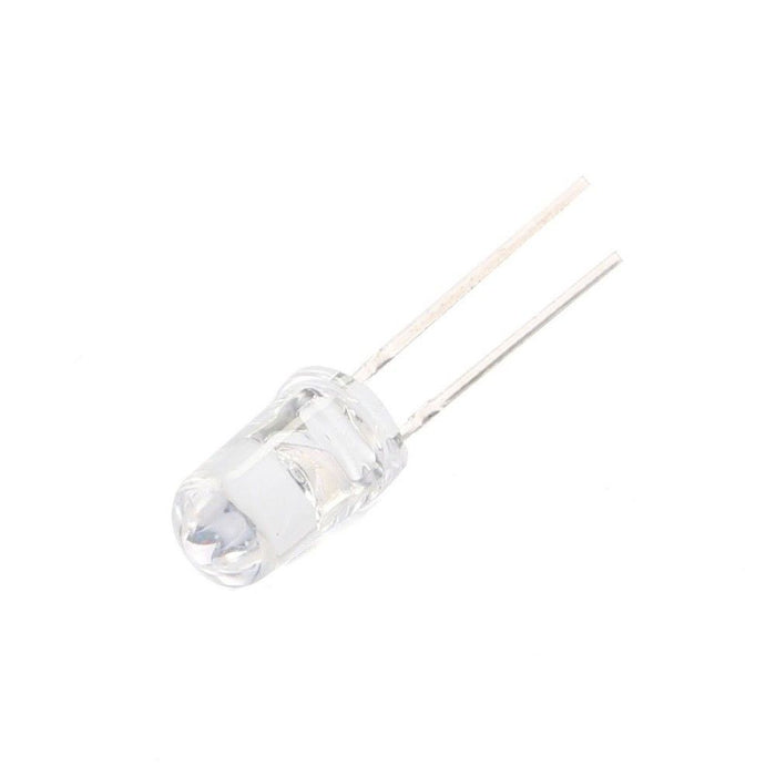 White Clear LED 5mm Round Wide Angle LED Light Emitting Diode Bright PCB (Pack of 25)